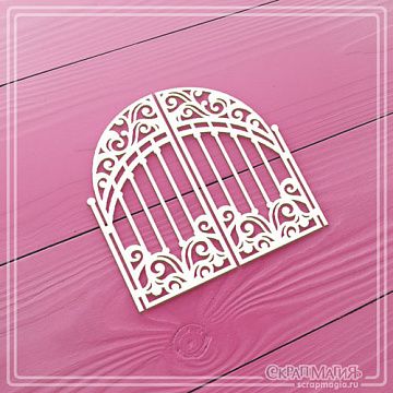 Чипборд "Ажурные ворота. Малые", 6,4х6,5 см (СкрапМагия)