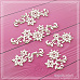 Чипборд "Набор завитков со снежинками", 8х1,8 см (СкрапМагия)