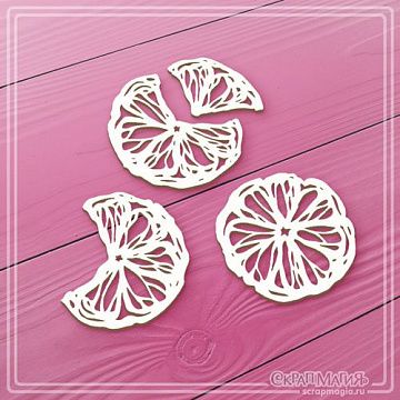 Чипборд "Цукаты", 4,5х4,4 см (СкрапМагия)