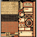 Набор бумаги 30х30 см с наклейками и высечками "Communique", 24 листа (Graphic 45)