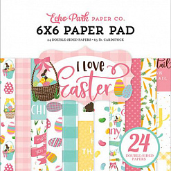 Набор бумаги 15х15 см "I love Easter. Я люблю Пасху", 24 листа (Echo Park)