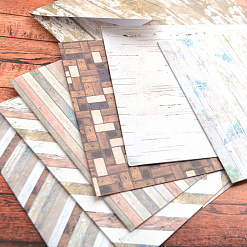 Набор заготовок для открыток 15х15 см "Elements Wood", с конвертами, 6 шт (DoCrafts)