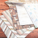 Набор заготовок для открыток 15х15 см "Elements Wood", с конвертами, 6 шт (DoCrafts)