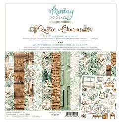 Набор бумаги 30х30 см "Rustic Charms", 12 листов (Mintay)