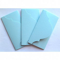 Набор заготовок для конвертов 5, цвет светло-голубой, 3 шт (Лоза)
