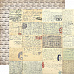Набор бумаги 30х30 см с наклейками "Transatlantic travel", 12 листов (Carta Bella)