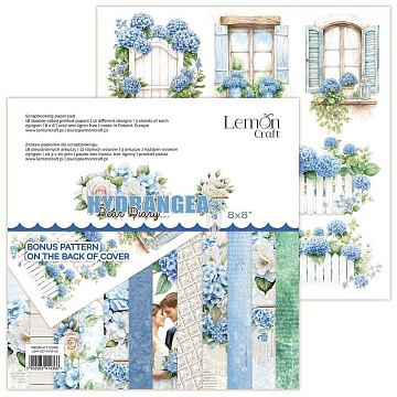 Набор бумаги 20х20 см "Hydrangea", 18 листов (Lemon Craft)