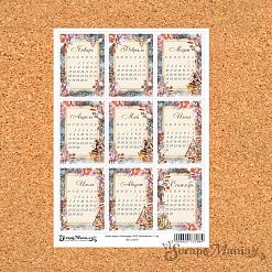 Скрап-карта А4 "Календарь 2025. Волшебник" (ScrapMania)