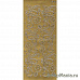 Контурные наклейки "HD большие листья", лист 10x24,5 см, цвет золото (JEJE)