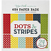 Набор бумаги 15х15 см "Dots & Stripes. Яркий", 24 листа (Echo Park)