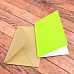 Заготовка для открытки 10х6,5 см "Neon Yellow" с конвертом, 1 шт (DoCrafts)