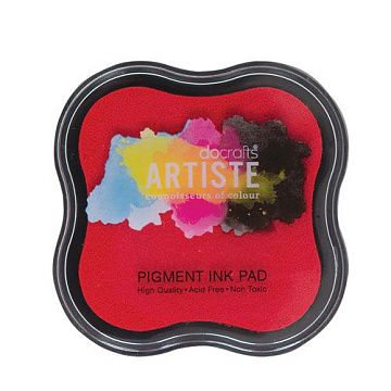 Подушечка пигментная DoCrafts, цвет красный