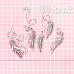 Чипборд "Перья. Бохо 2", 3х10,5 см (Scrapiki)