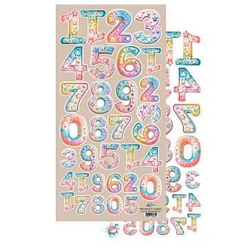 Бумага 15х30 см "Happy Time Numbers. Для вырезания" (Alchemy of Art)