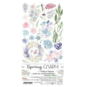 Набор бумаги 30х15 см "Spring charm. Flowers. Для вырезания", 12 листов (CraftO'clock)