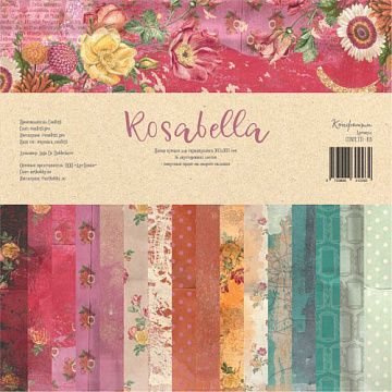 Набор бумаги 30х30 см "Rosabella", 16 листов (Confetti)