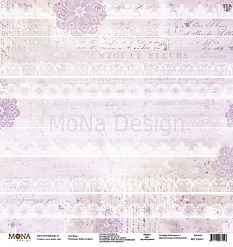 Набор бумаги 30х30 см "Наша история", 12 листов (MonaDesign)