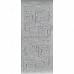 Контурные наклейки "Французские лилии и уголки", цвет серебро (JEJE)