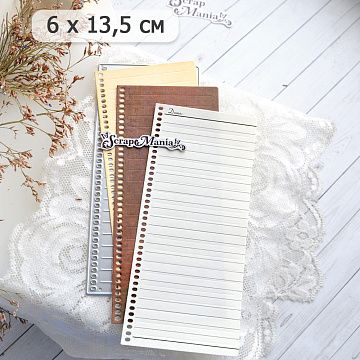 Нож "Лист блокнота", 6х13,5 см (ScrapMania)