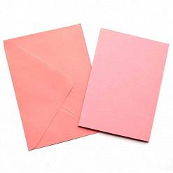 Текстурированная заготовка для открытки А6, цвет пастельно-розовый (Craft premier)