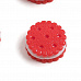 Акриловое украшение "Печенье красное", 1,6 см, 1 шт