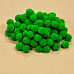 Набор помпонов "Зеленые", диаметр 1,5 см, 50 шт