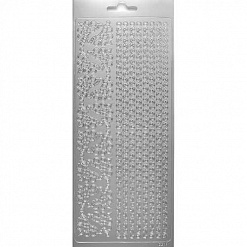Контурные наклейки "Восточный орнамент" серебряные (ScrapBerry's)
