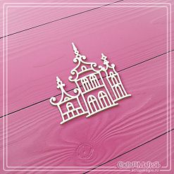 Чипборд "Старинные домики", 4,3х4,3 см (СкрапМагия)