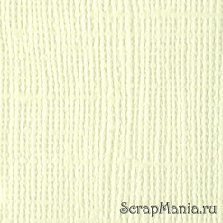 Кардсток Bazzill Basics 30,5х30,5 см однотонный с текстурой холста, цвет нежный зеленый
