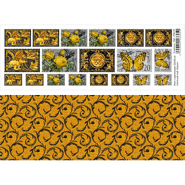 Лист с картинками 10х30 см "Элитный клуб. Марки" (ScrapMania)