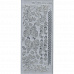 Контурные наклейки "Бабочки и орнаменты", лист 10x24,5 см, цвет серебро (JEJE)