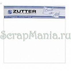 Набор внутренних страниц для альбомов 15x15 см "Белый", 10 листов (Zutter)