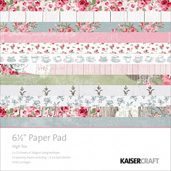 Набор бумаги 16,5х16,5 см "High tea", 40 листов (Kaiser)