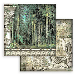 Набор бумаги 20х20 см "Magic Forest", 10 листов (Stamperia)