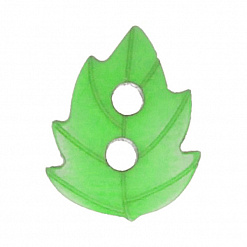 Набор пуговиц "Листики", цвет светло-зеленый (Gamma)