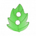 Набор пуговиц "Листики", цвет светло-зеленый (Gamma)
