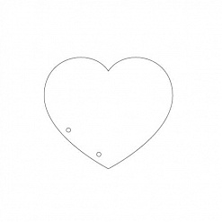 Набор внутренних страниц для альбомов 15х13 см "Сердце", 5 шт (ScrapBerry's)