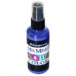 ИСТЕК СРОК ГОДНОСТИ! Спрей "Aquacolor Spray", фиолетовый, 60 мл (Stamperia)