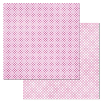 Бумага "Фономикс. Клетка. Розовая" (ScrapMania)
