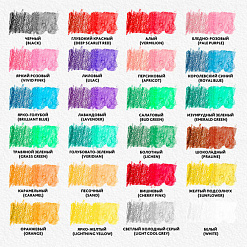 Набор акварельных карандашей "Premium aquarelle", 24 цвета (Brauberg)