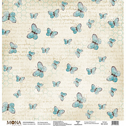 Набор бумаги 30х30 см "Цветочное бохо", 12 листов (MonaDesign)