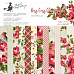 Набор бумаги 30х30 см "Rosy Cosy Christmas", 12 листов (Piatek13)