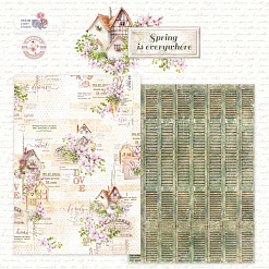 Набор бумаги А4 "Spring is everywhere", 12 листов (DreamLight Studio)