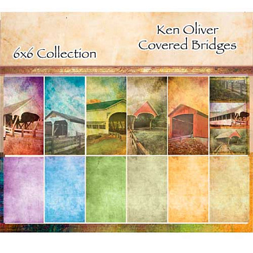 Набор бумаги 15х15 см "Covered Bridges", 24 листа (Ken Oliver)