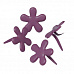Набор брадсов "Цветок", цвет пурпурный (Rayher)