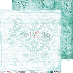 Бумага 30х30 см "Turquoise mood 03" (CraftO'clock)