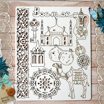 Чипборд "Сердце востока"  (ScrapMania)