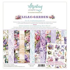 Набор бумаги 30х30 см "Lilac Garden", 12 листов (Mintay)