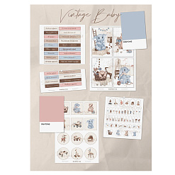 Набор бумаги А4 "Vintage Baby. Для вырезания", 5 листов (ScrapMelange)