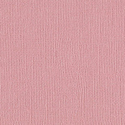 Кардсток Bazzill Basics 30,5х30,5 см однотонный с текстурой холста, цвет розовый блеск